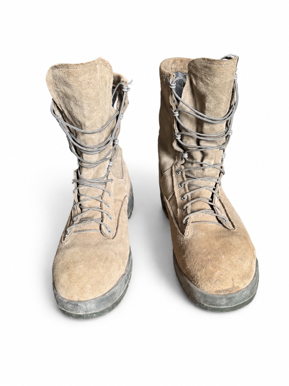 Men's Suede Lace-Up Work Boots in Tan